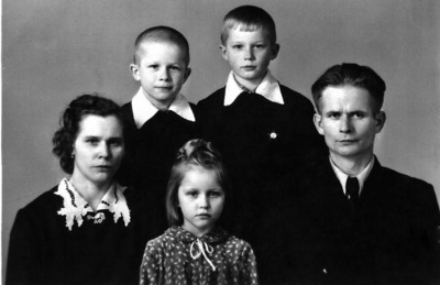 Семья Баландиных. 1960 г.
